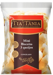 Pão de Queijo Mini Biscoto 3 Queijo Tia Tania 1kg