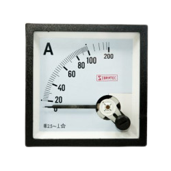 Amperímetro Analógico  0-100A leitura direta - SF72MD-100A - Sibratec