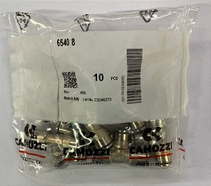 Conexão T Para Tubo Ø8  6540 8 - 50-6540-0800 - Camozzi