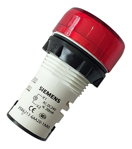 Sinaleiro Mono Polar 24V Vermelho - 3SB6213-6AA20-1AA0 - Siemens