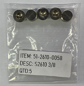 Tampão 3/8 BSP -  S2610 3/8 - 51-2610-0058 - Camozzi