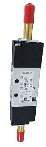 Valvula 5/2 Vias G1/8 Duplo Solenoide - 358-011-02 - 20-3358-4200 - Camozzi