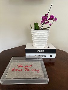 Cachepot em Ceramica Branca