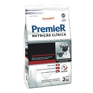 Premier Nutrição Clínica Gastrointestinal Cães Raças Pequenas 2 kg