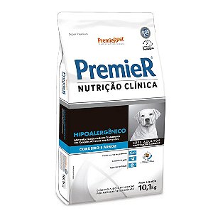 Premier Nutrição Clínica Hipoalergênico Cães Médio e Grande Porte Cordeiro e Arroz 10,1 kg
