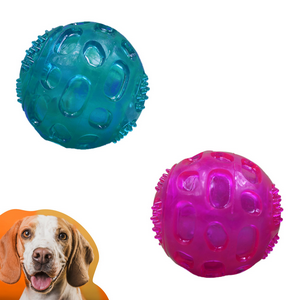 Brinquedo Dog Bola Pvc Reforcado Com Luz
