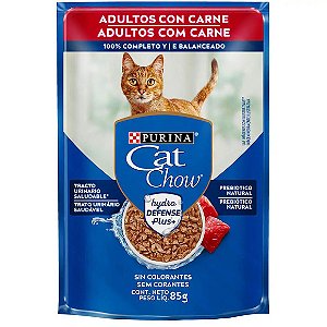 Ração Úmida Cat Chow Adultos Carne 85 g