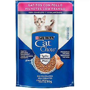Ração Úmida Cat Chow Filhotes Frango 85 g