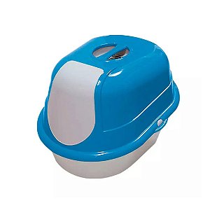 Banheiro Cat Toalete Furacão Pet Azul Único