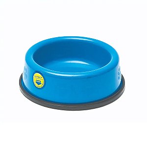 Comedouro e Bebedouro Pesado para Filhotes Tudo Pet Azul 300 ml