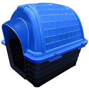 Casinha Plástica Iglu Furacão Pet Azul Nº 04