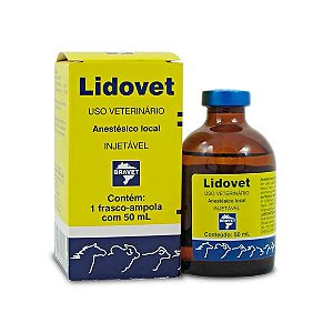 Lidovet Injetável 50Ml Único
