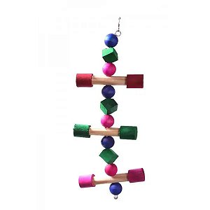 Brinquedo Escada Halteres Para Aves Still Pet Único