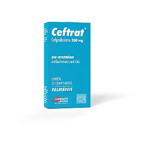 Antibiótico Ceftrat 200mg para Cães 12 comprimidos