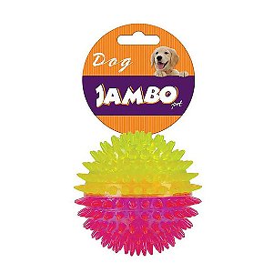 Bola Espinho Dual Color Jambo Rosa e Amarelo M