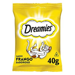 Petisco Dreamies Frango para Gatos Adultos 40 g