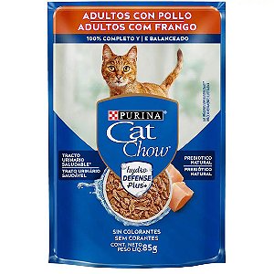 Ração Úmida Cat Chow Adultos Frango 85 g