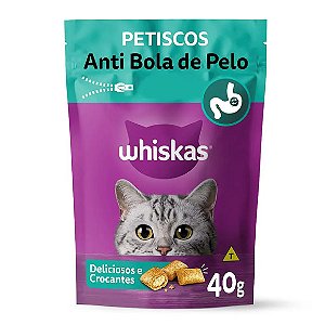 Petisco Whiskas Temptations Anti Bola de Pelo Gatos Adultos 40g