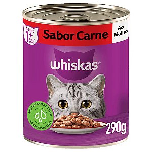 Ração Úmida Whiskas Carne ao Molho 290 g