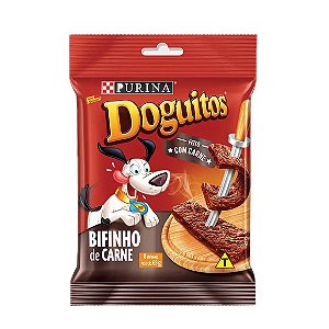 Petisco Cães Doguitos Rodízio Carne Purina 65g