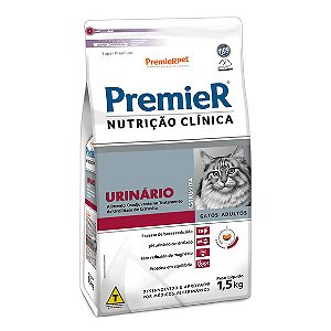 Premier Nutrição Clínica Urinário Gatos Adultos 1,5 kg