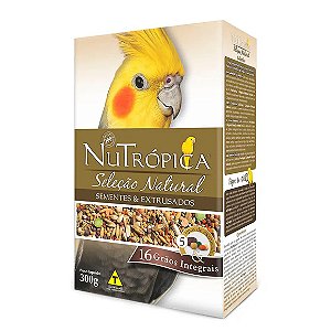 Ração Nutrópica Sementes e Extrusados Natural para Calopsitas 300 g
