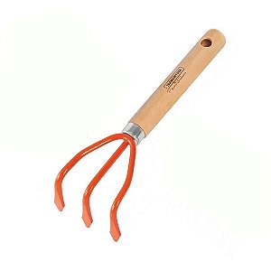 Ancinho 3 dentes Cabo de Madeira Tramontina Único