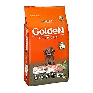Golden Fórmula Cães Filhotes Raças Pequenas Frango e Arroz 10,1 kg