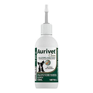 Solução Otológica Aurivet Clean 120 ml
