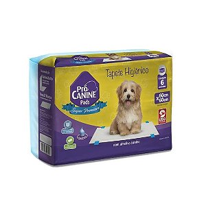 Tapete Higiênico Pro Canine 60cm x 60cm 6 unidades