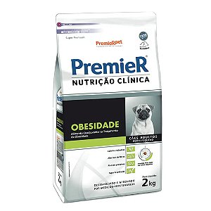 Premier Nutrição Clínica Obesidade Cães Adultos Pequeno Porte 2 kg