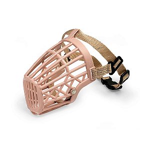 Focinheira Plástica Com Ajuste Para Cães M