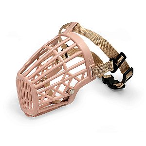 Focinheira Plástica Com Ajuste Para Cães GG