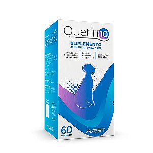 Suplemento Alimentar Cães Quetin 10 Avert 60 comprimidos