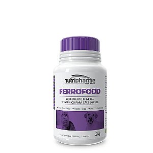 Suplemento para Cães e Gatos Ferrofood Comprimidos Nutripharme 30 Comprimidos