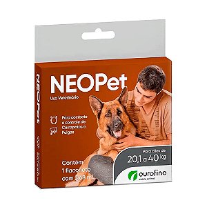 Antipulgas e Carrapatos Neopet Cães 20,1 a 40Kg 2,68 ml