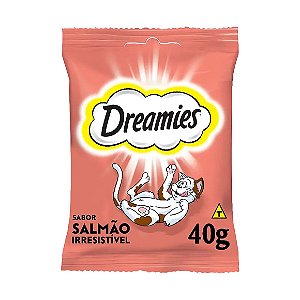 Petisco Dreamies Salmão Irresistível Gatos Adultos 40g