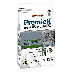Premier Nutrição Clínica Obesidade Gatos Adultos 1,5 kg