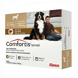 Antipulgas Comfortis 1620 mg Cães de 27 a 54kg 1 comprimido
