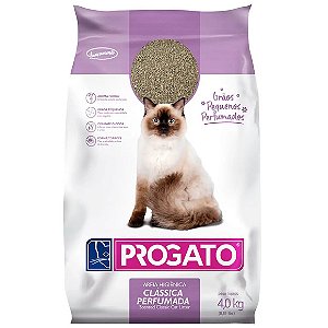 Areia Higiênica ProGato Clássica Perfumada Grãos Pequenos 4kg