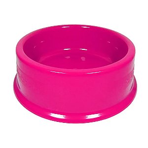 Comedouro Plástico Furacão Pet Rosa 600 ml