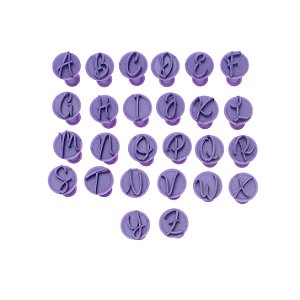 Carimbo 5001 - Marcador Brigadeiro - Alfabeto Cursivo Maiúsc