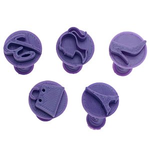 Carimbo 5015 - Marcador Brigadeiro - Boneca Rosa - Flexarte