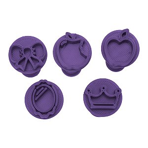 Carimbo 5077 - Marcador Brigadeiro Bonequinha Branca Flexart