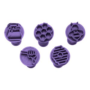 Carimbo 5091 - Marcador Brigadeiro Colmeia de Abelha Flexart