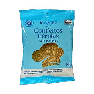 Confeito Perolas - Dourado 80g