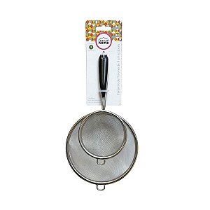 Conjunto de Peneira Inox T8/12 - Casual Home