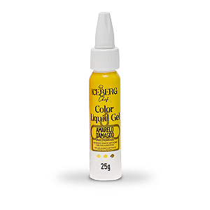 Corante Amarelo Damasco Liquid Gel 25g Iceberg Chef Original
