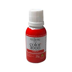 Corante Color 1000 VERMELHO 25g - Iceberg - Flexarte
