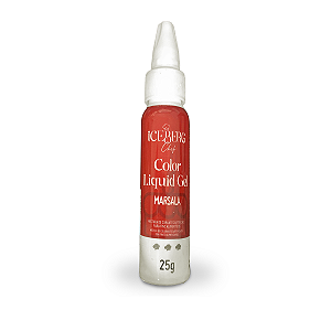 Corante Vermelho Marsala Liquid Gel 25g Iceberg Chef Origanal